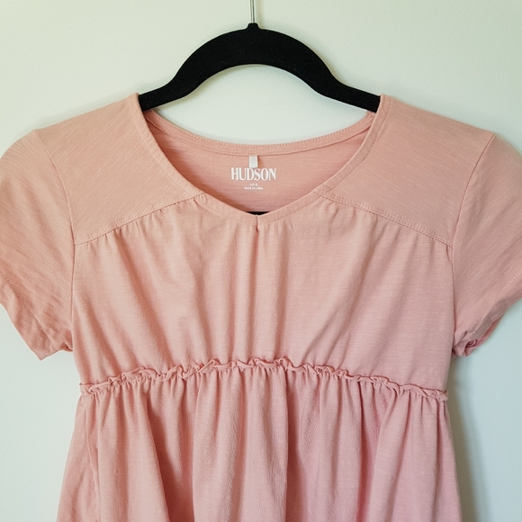 HUDSON Girls Blush Pink Babydoll Top Shirt XL - Picture 4 of 6